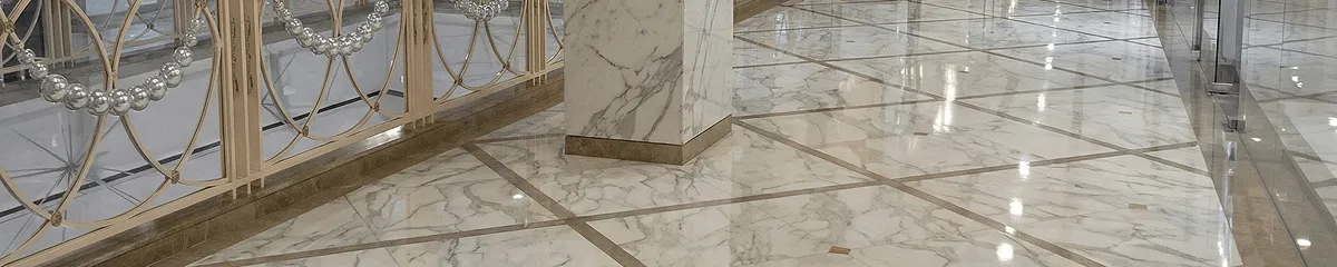 Beautiful marble floor professionally installed in Norfolk, VA